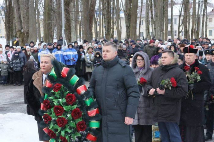 15.02.2026 г. Филиал "Молодечножелезобетон"ОАО "Кричевцементношифер"принял участие в митинге посвященный 37-й годовщине вывода советских войск из Афганистана