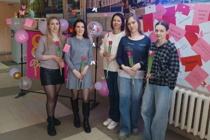 06.03.2026 г. в филиале "Молодечножелезобетон" ОАО "Кричевцементношифер" поздравили представительниц прекрасной половины коллектива с наступающим Днём женщин.